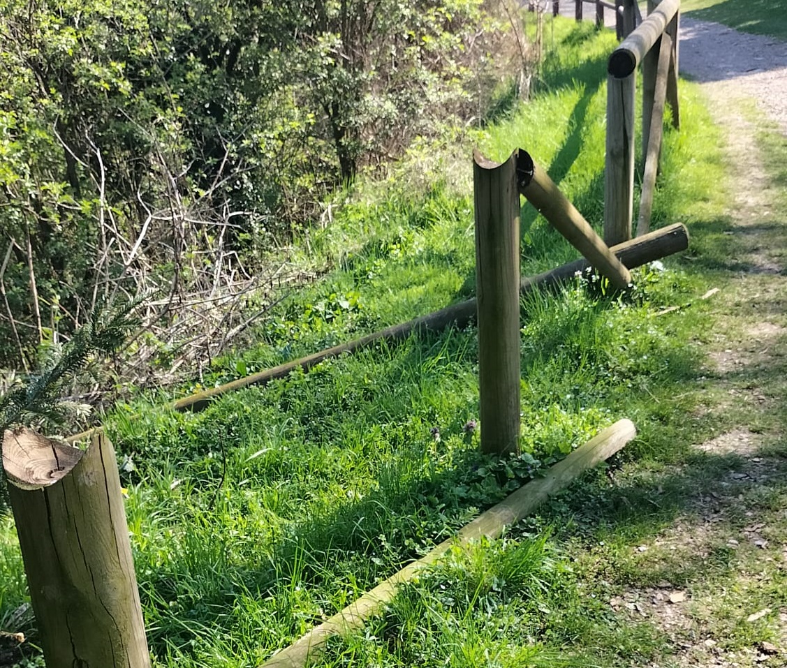 La Lega denuncia degrado al Parco Vassallo: staccionata danneggiata e bagni chiusi