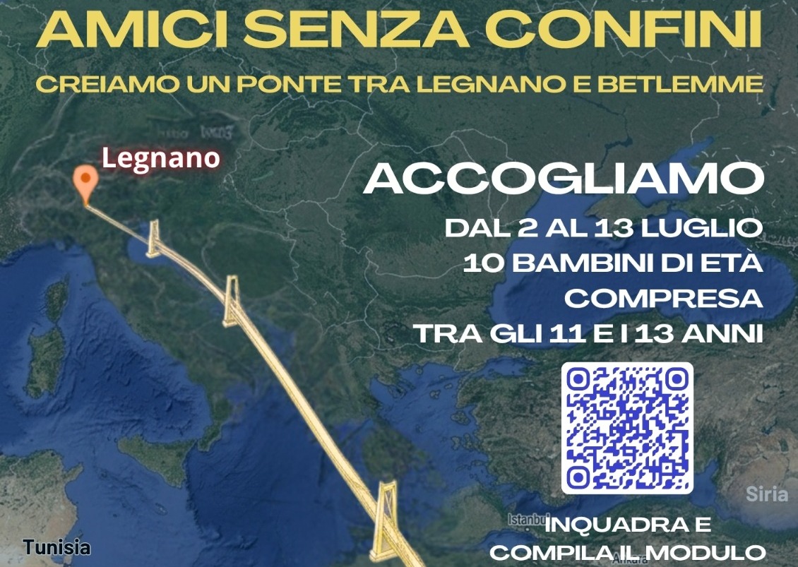 Legnano accoglie dieci bambini di Betlemme per un’estate di pace