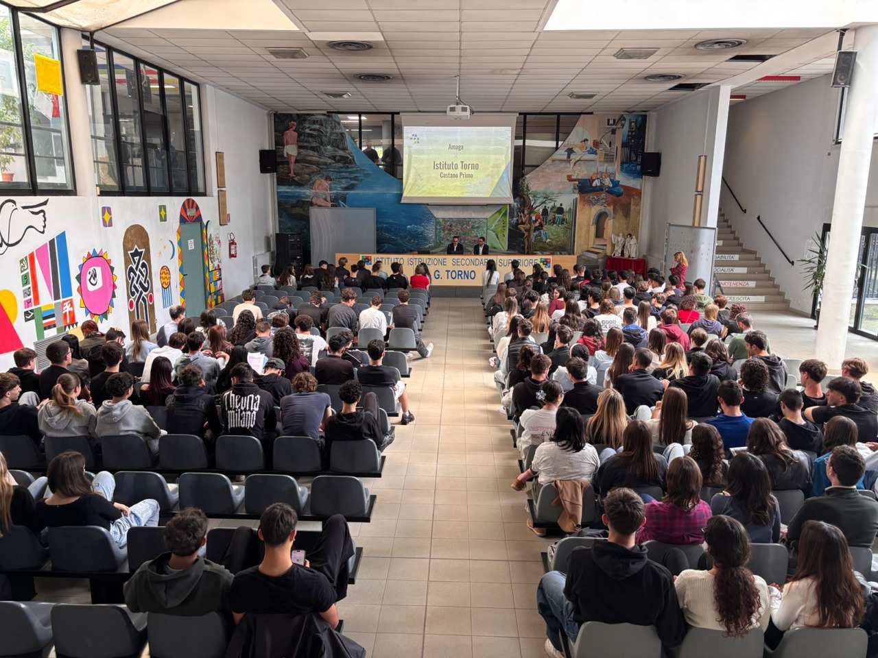 Amaga coinvolge 200 studenti in una lezione di sostenibilità