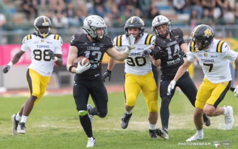 Frogs Legnano vincono contro Giaguari Torino: 28-21