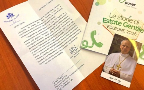 Il Papa esprime gratitudine all’Auser Ticino Olona per il progetto “Estate gentile”