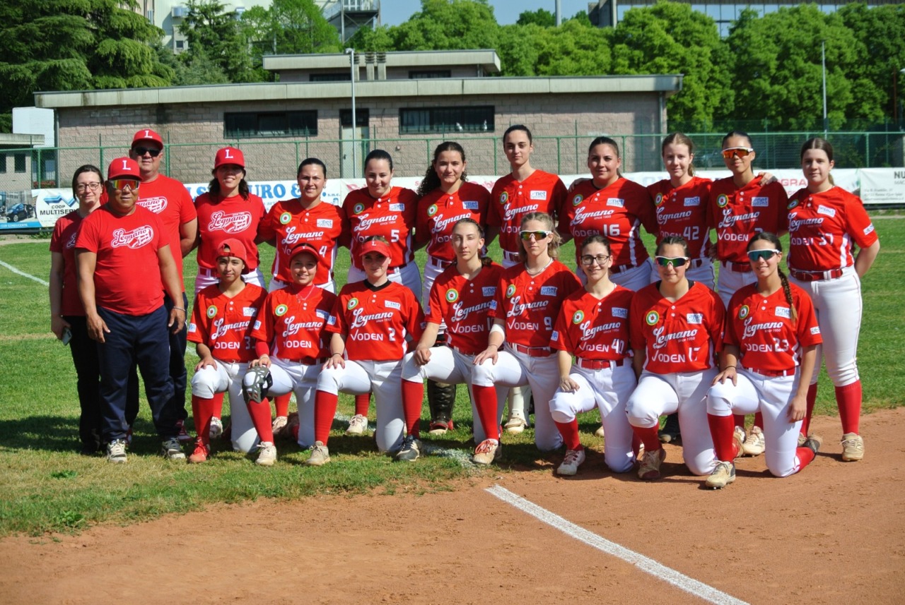 Legnano softball pareggia a Parma: playoff in bilico
