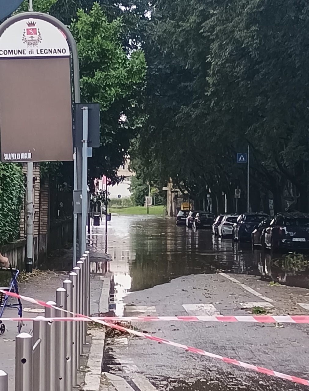 Maltempo a Legnano: riaprono cimiteri, chiuso il Parco Castello