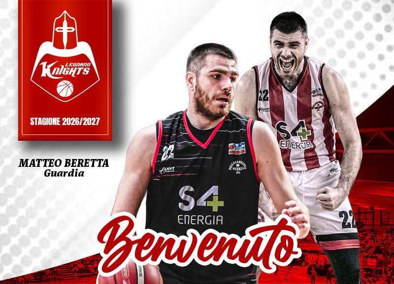 Matteo Beretta è ufficialmente un giocatore dei Legnano Knights