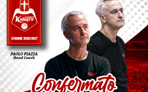 Paolo Piazza resta allenatore dei Legnano Knights per la quarta stagione