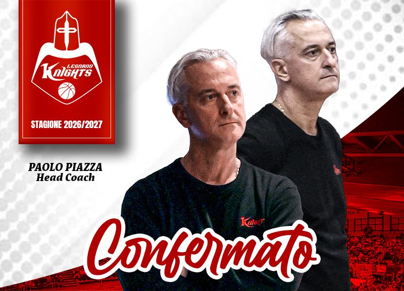 Paolo Piazza resta allenatore dei Legnano Knights per la quarta stagione