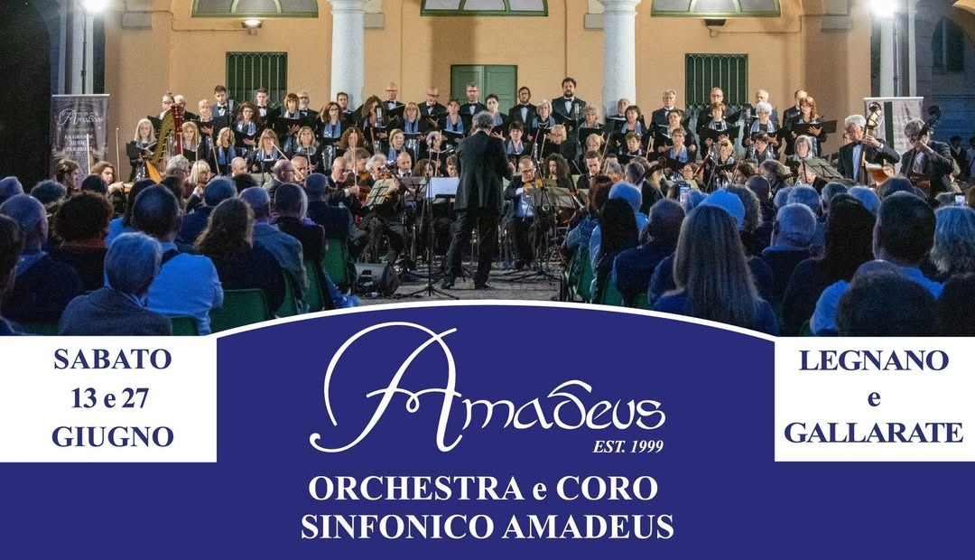 The Sound of Peace, Amadeus celebra la pace con concerti a Gallarate e Legnano