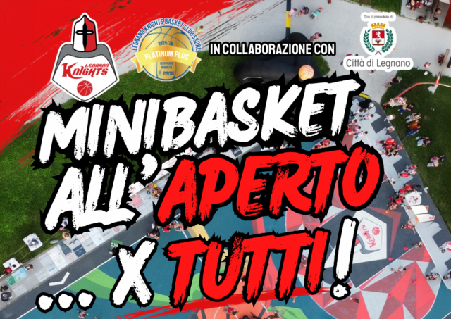 I Legnano Knights avviano il minibasket all’aperto al parco Falcone e Borsellino